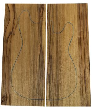 Body Black Korina markant 2-tlg., unverleimt für Gitarre